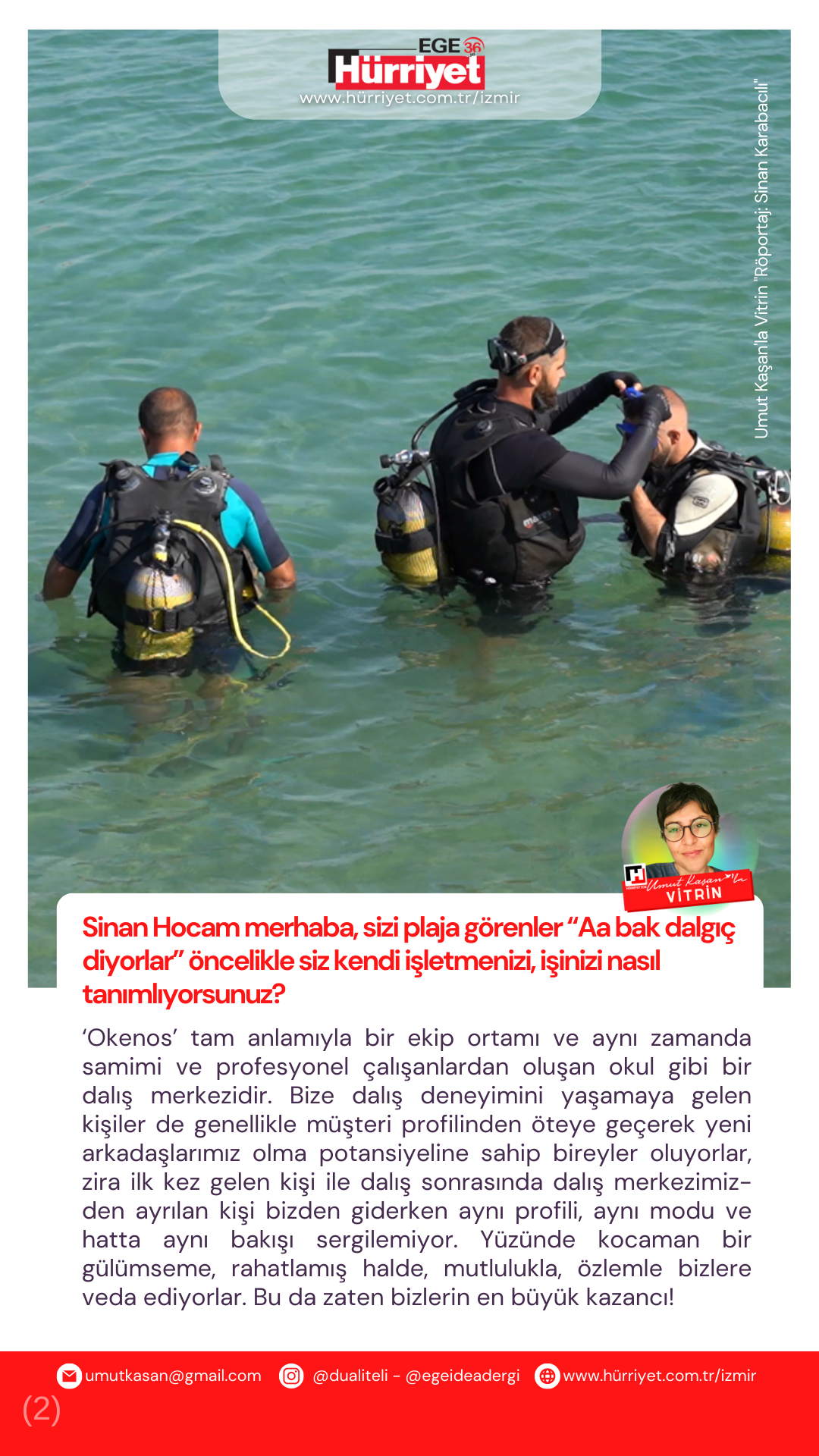 Röportaj Umut Kaşan - Didim Okenos Diving Sinan Karabacılı - 2023