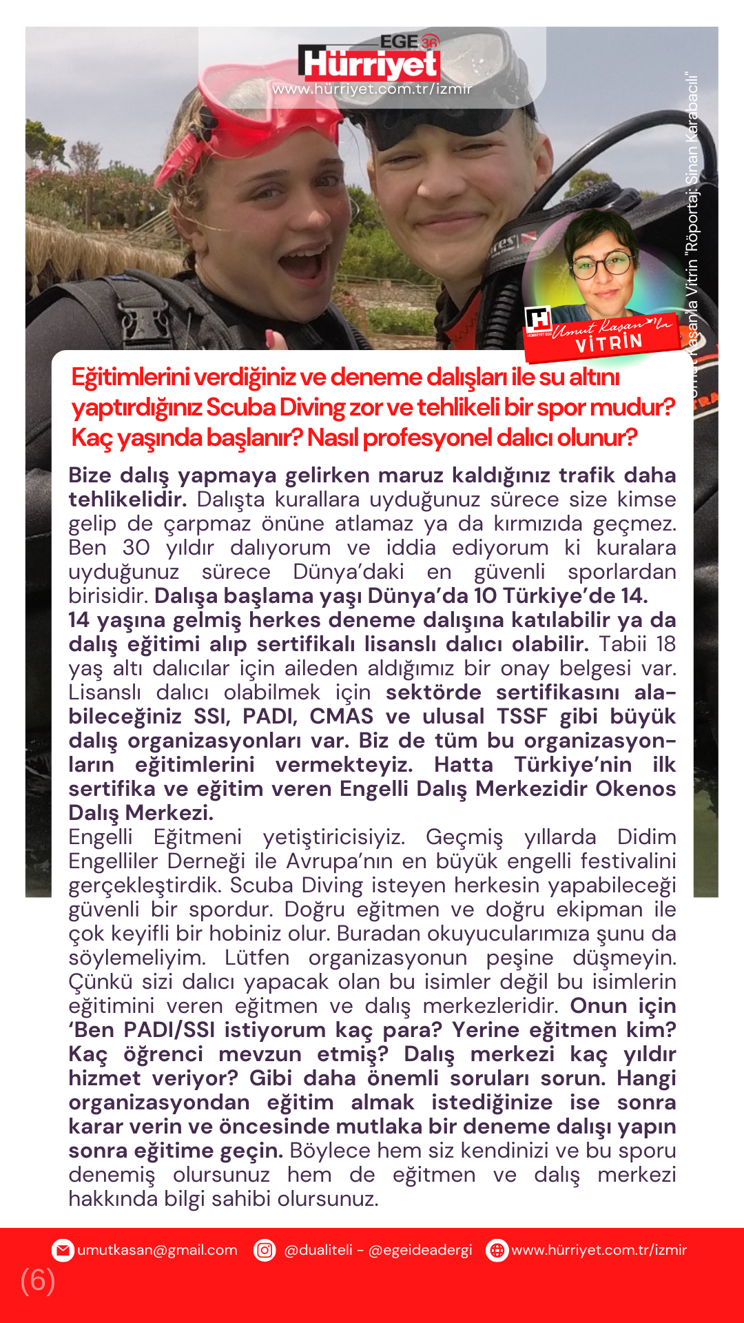 Röportaj Umut Kaşan - Didim Okenos Diving Sinan Karabacılı - 2023