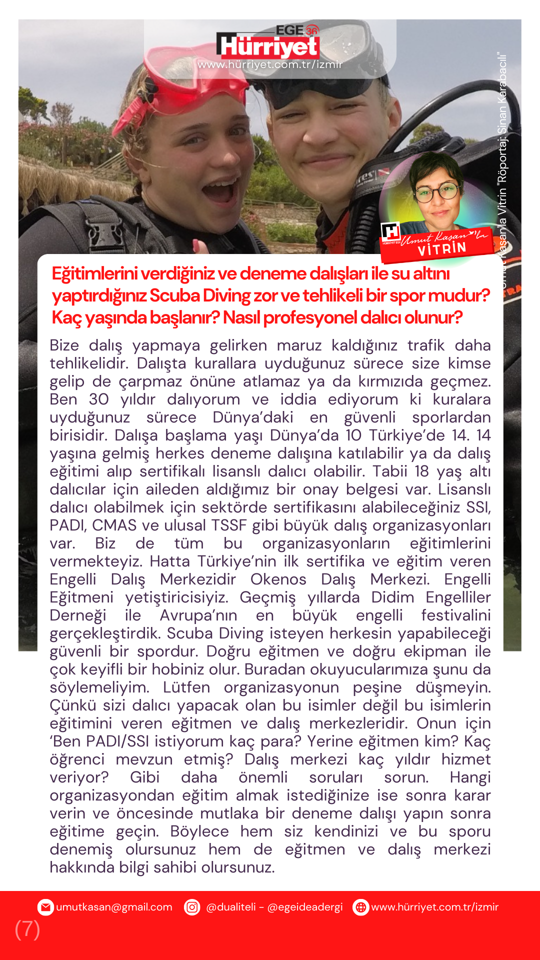 Röportaj Umut Kaşan - Didim Okenos Diving Sinan Karabacılı - 2023