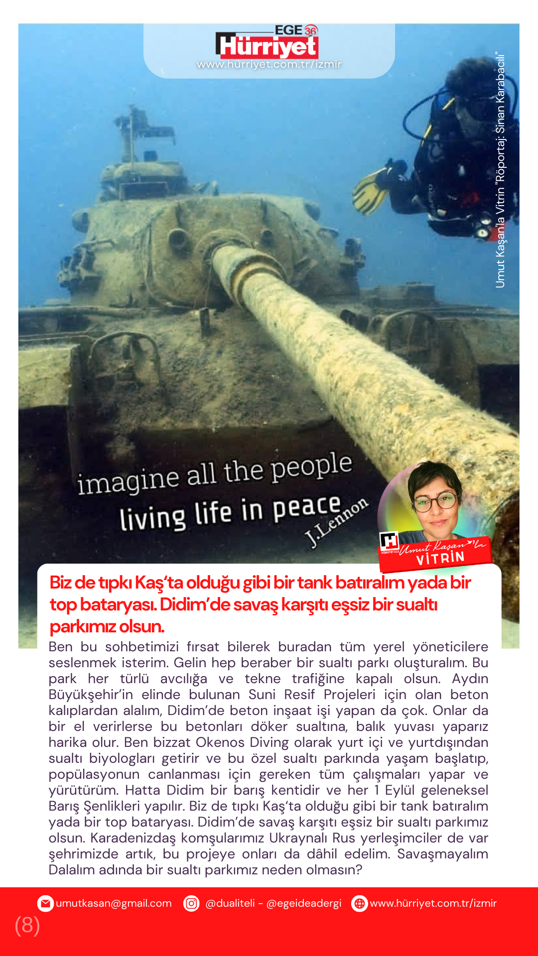 Röportaj Umut Kaşan - Didim Okenos Diving Sinan Karabacılı - 2023
