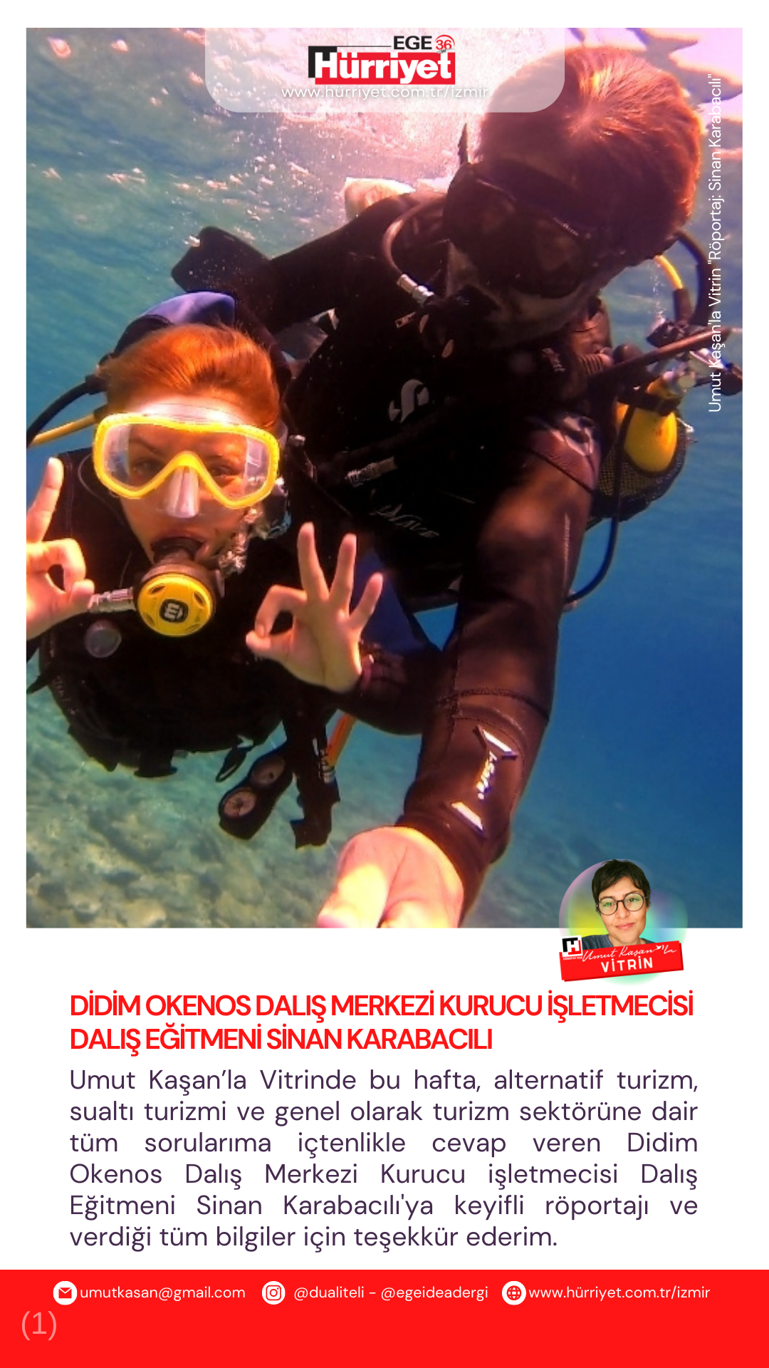 Röportaj Umut Kaşan - Didim Okenos Diving Sinan Karabacılı - 2023