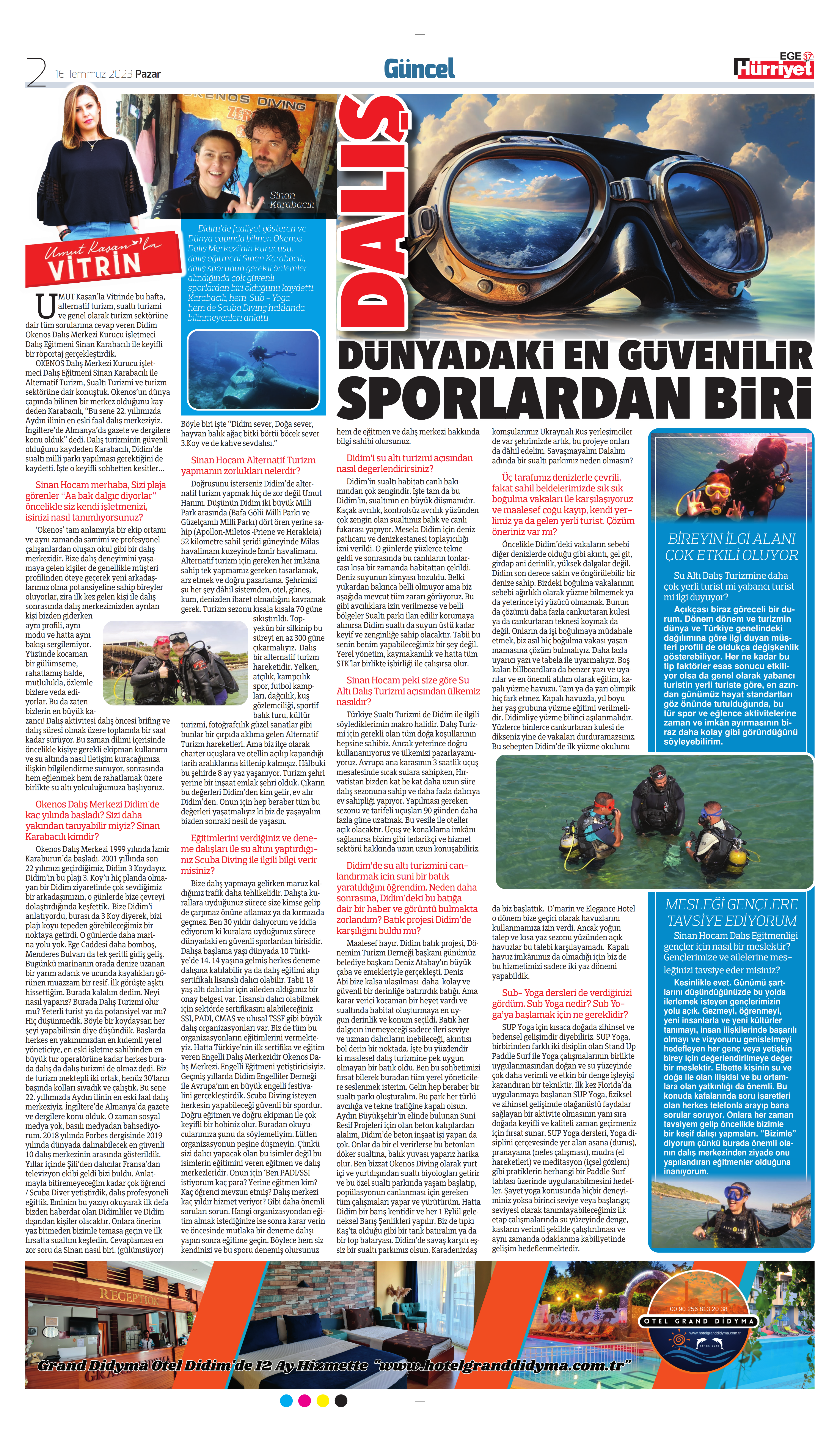 Umut Kaşan - Didim Okenos Diving Sinan Karabacılı - 2023 Röportaj Umut Kaşan - Didim Okenos Diving Sinan Karabacılı - 2023