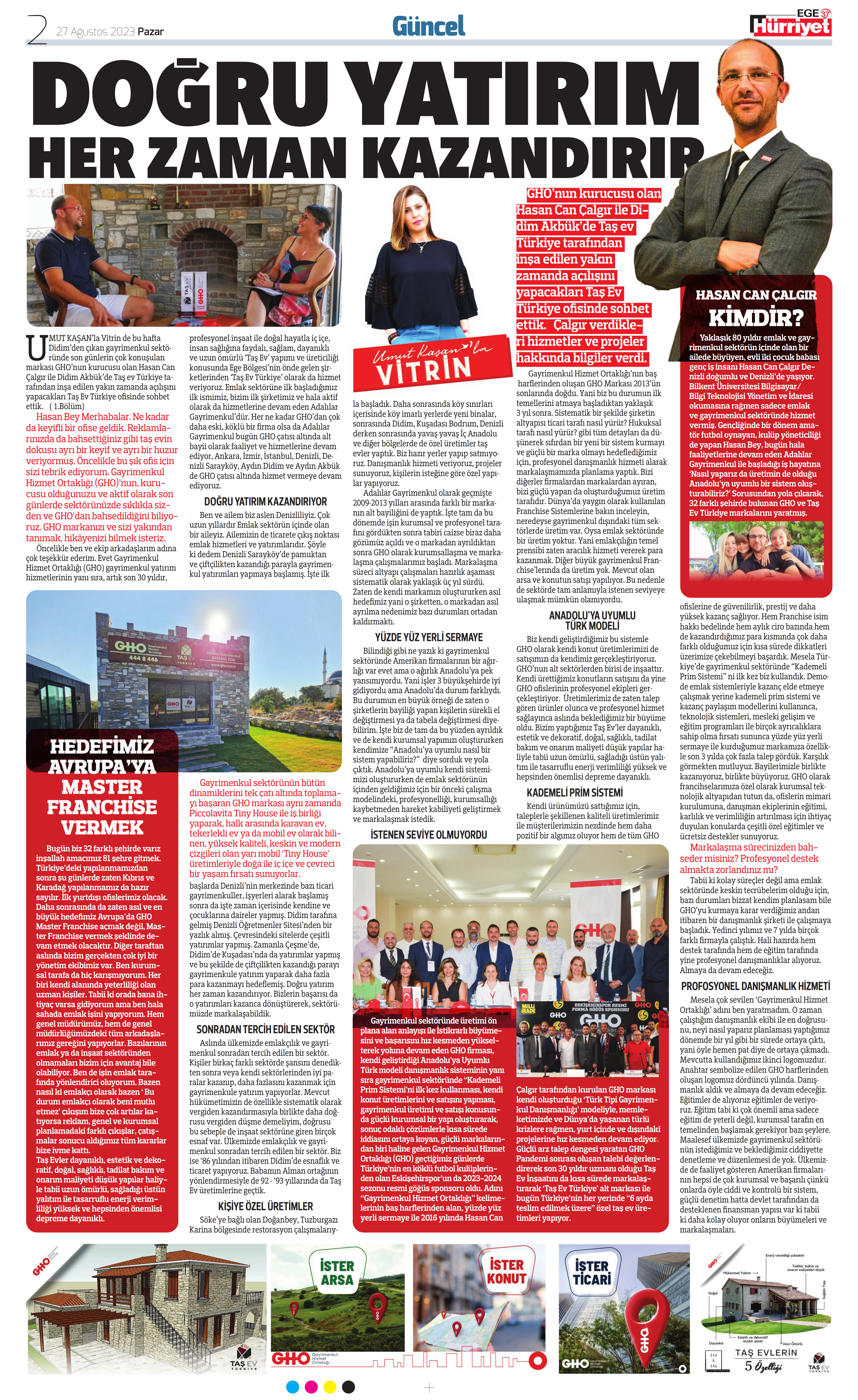 Hürriyet Ege Umut Kaşanla Vitrin Tas Ev Türkiye